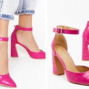 Nasty Gal Hot Pink Pointed Heel-SOLD